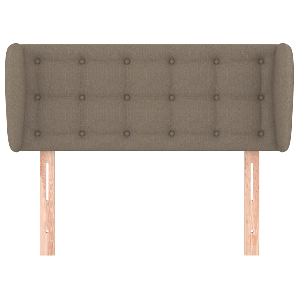 Kopfteil mit Ohren Taupe 83x23x78/88 cm Stoff