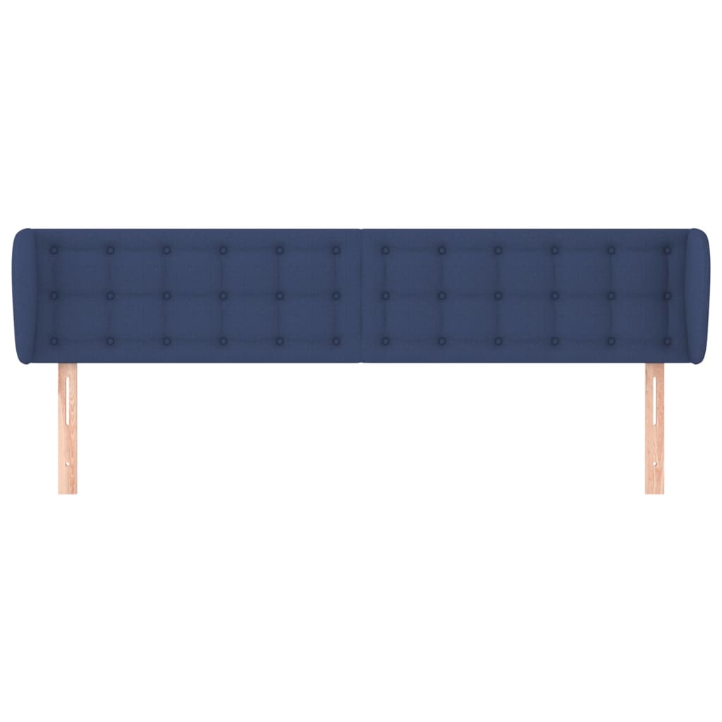 Kopfteil mit Ohren Blau 183x23x78/88 cm Stoff