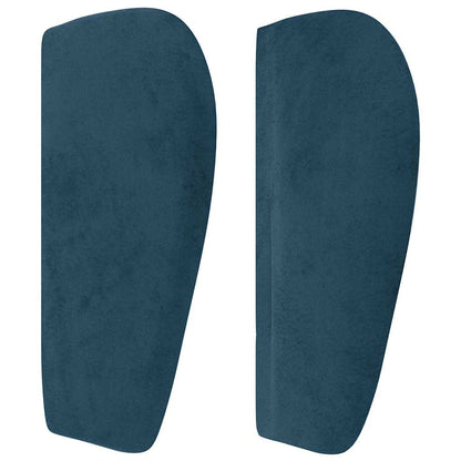 Kopfteil mit Ohren Dunkelblau 147x23x78/88 cm Samt