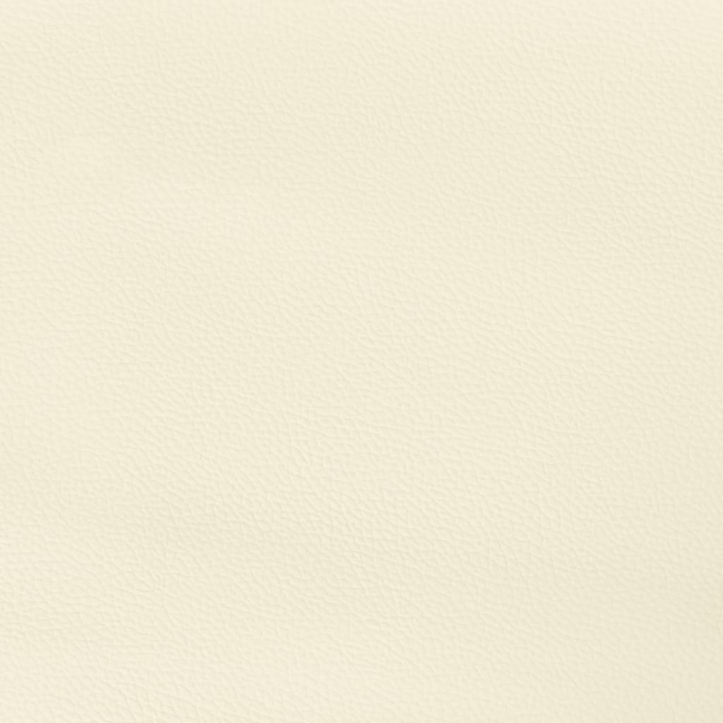Kopfteil mit Ohren Creme 83x23x118/128 cm Kunstleder