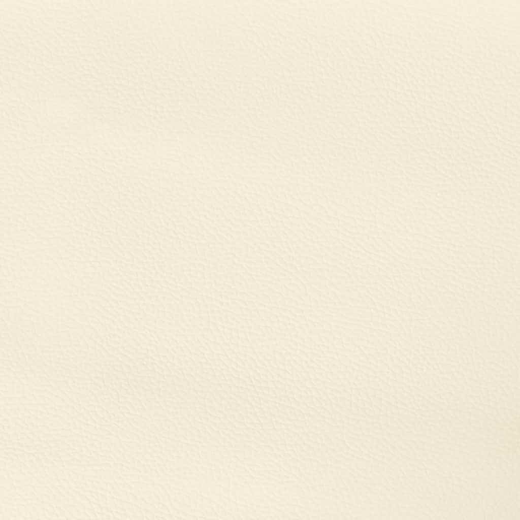 Kopfteil mit Ohren Creme 103x23x118/128 cm Kunstleder