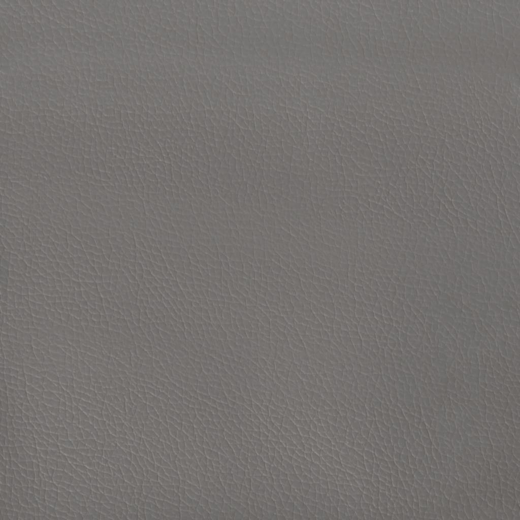 Kopfteil mit Ohren Grau 103x23x118/128 cm Kunstleder