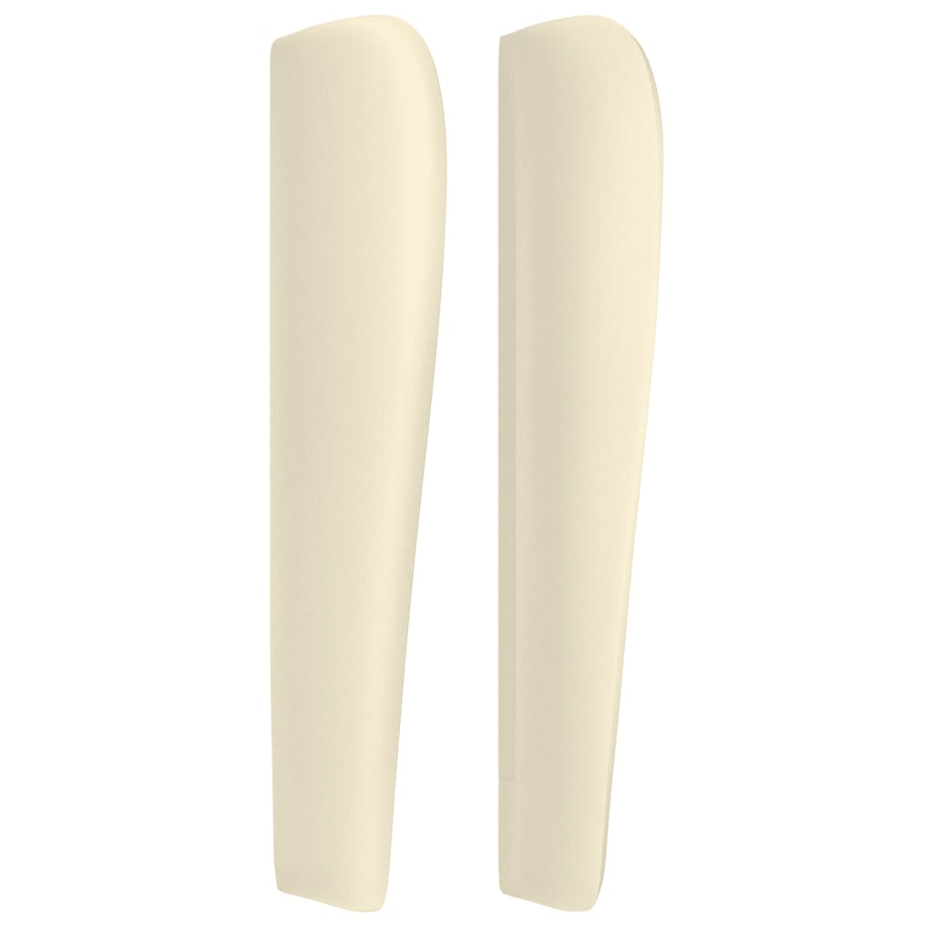 Kopfteil mit Ohren Creme 103x23x118/128 cm Kunstleder
