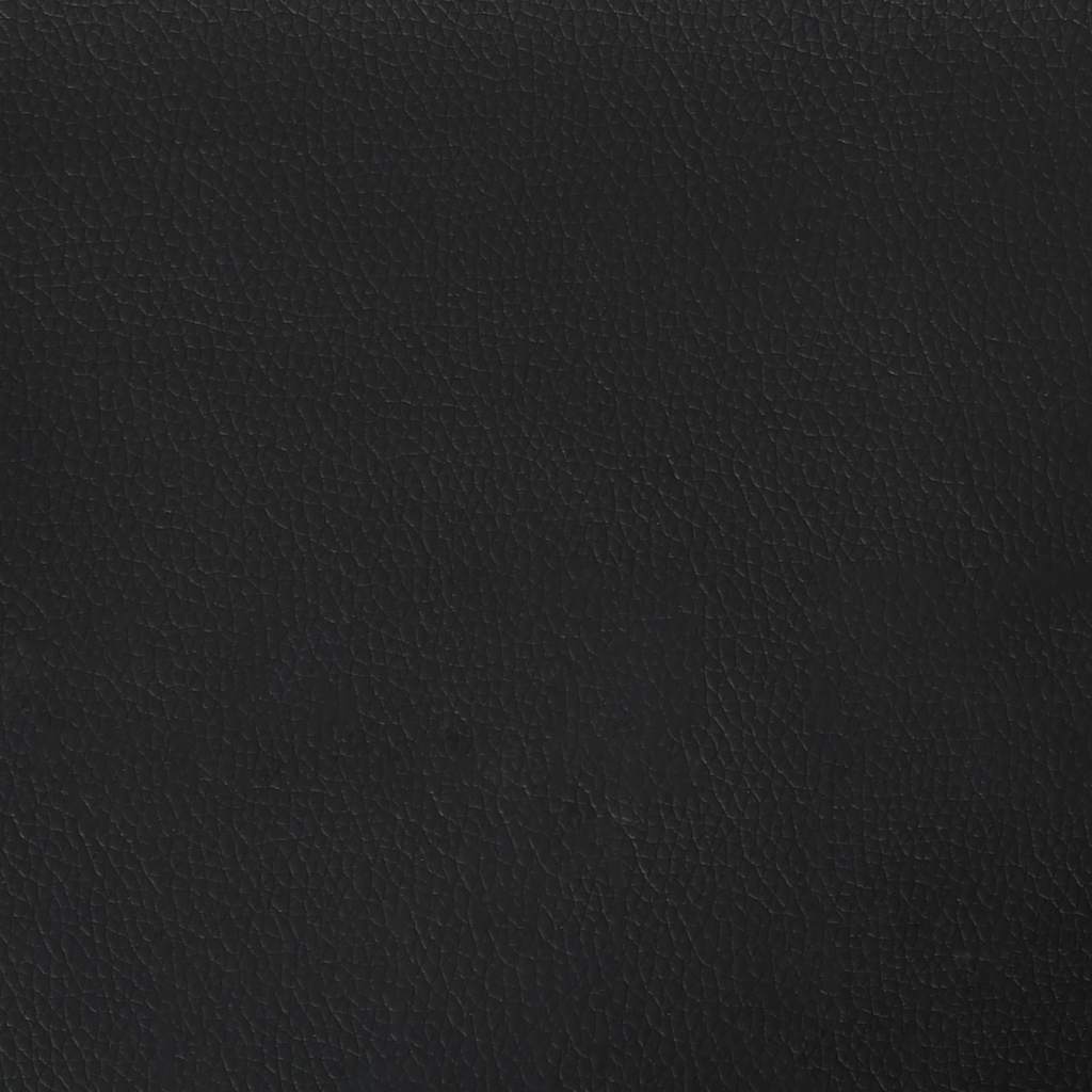 Kopfteil mit Ohren Schwarz 163x23x118/128 cm Kunstleder