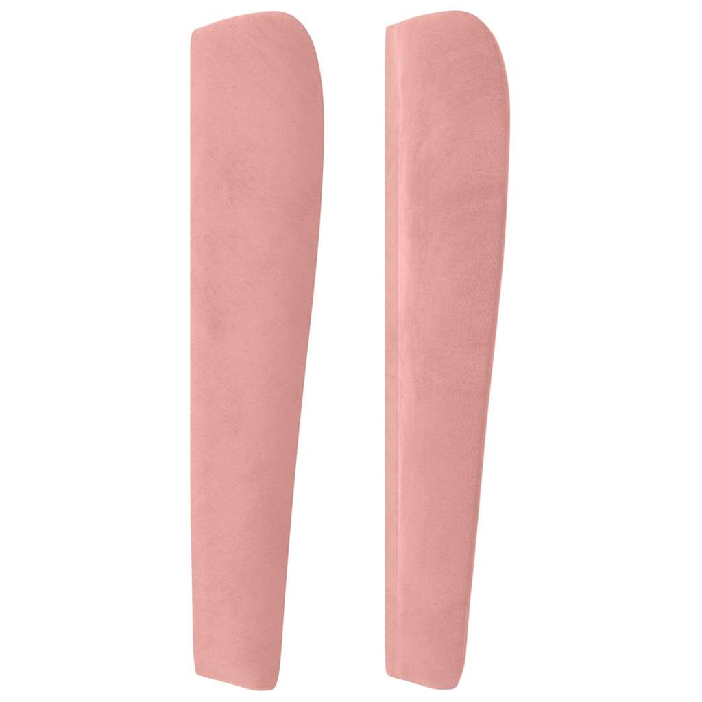 Kopfteil mit Ohren Rosa 83x23x118/128 cm Samt