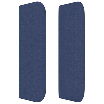 Kopfteil mit Ohren Blau 93x16x78/88 cm Stoff