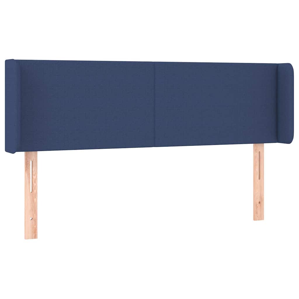 Kopfteil mit Ohren Blau 147x16x78/88 cm Stoff