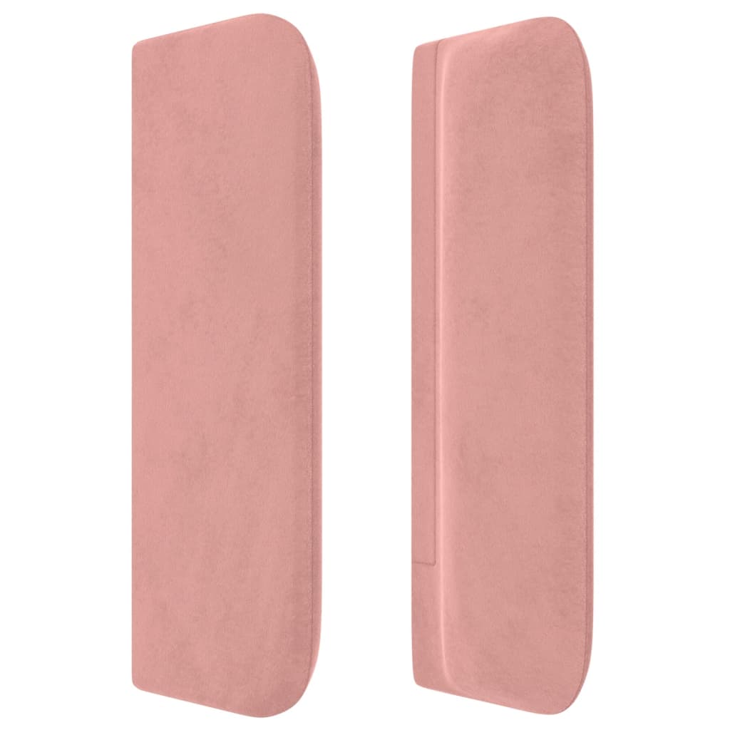 Kopfteil mit Ohren Rosa 83x16x78/88 cm Samt