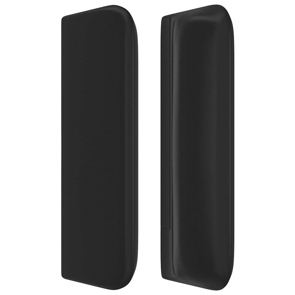 Kopfteil mit Ohren Schwarz 83x16x78/88 cm Kunstleder