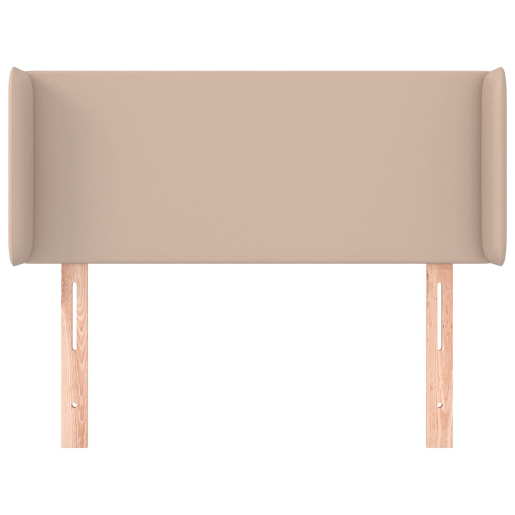 Kopfteil mit Ohren Cappuccino-Braun 103x16x78/88 cm Kunstleder
