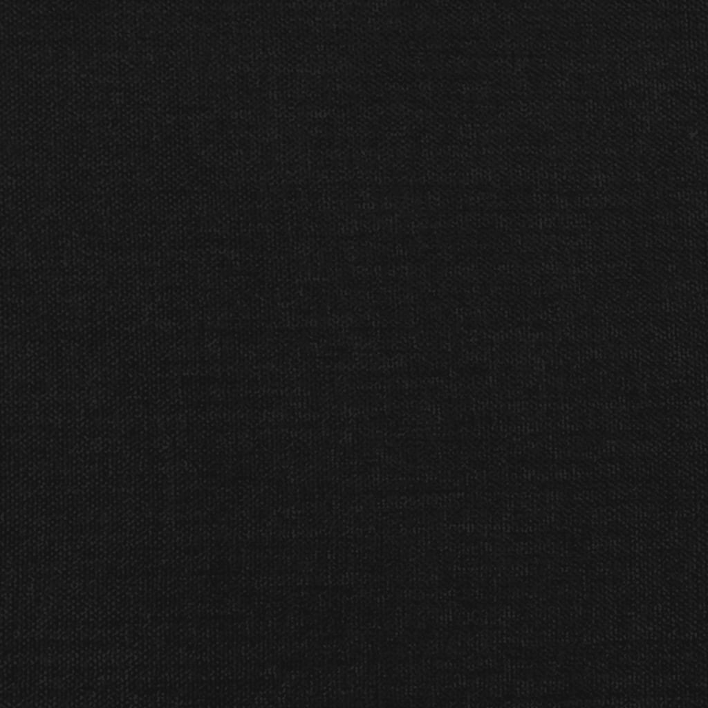 Kopfteil mit Ohren Schwarz 183x16x78/88 cm Stoff