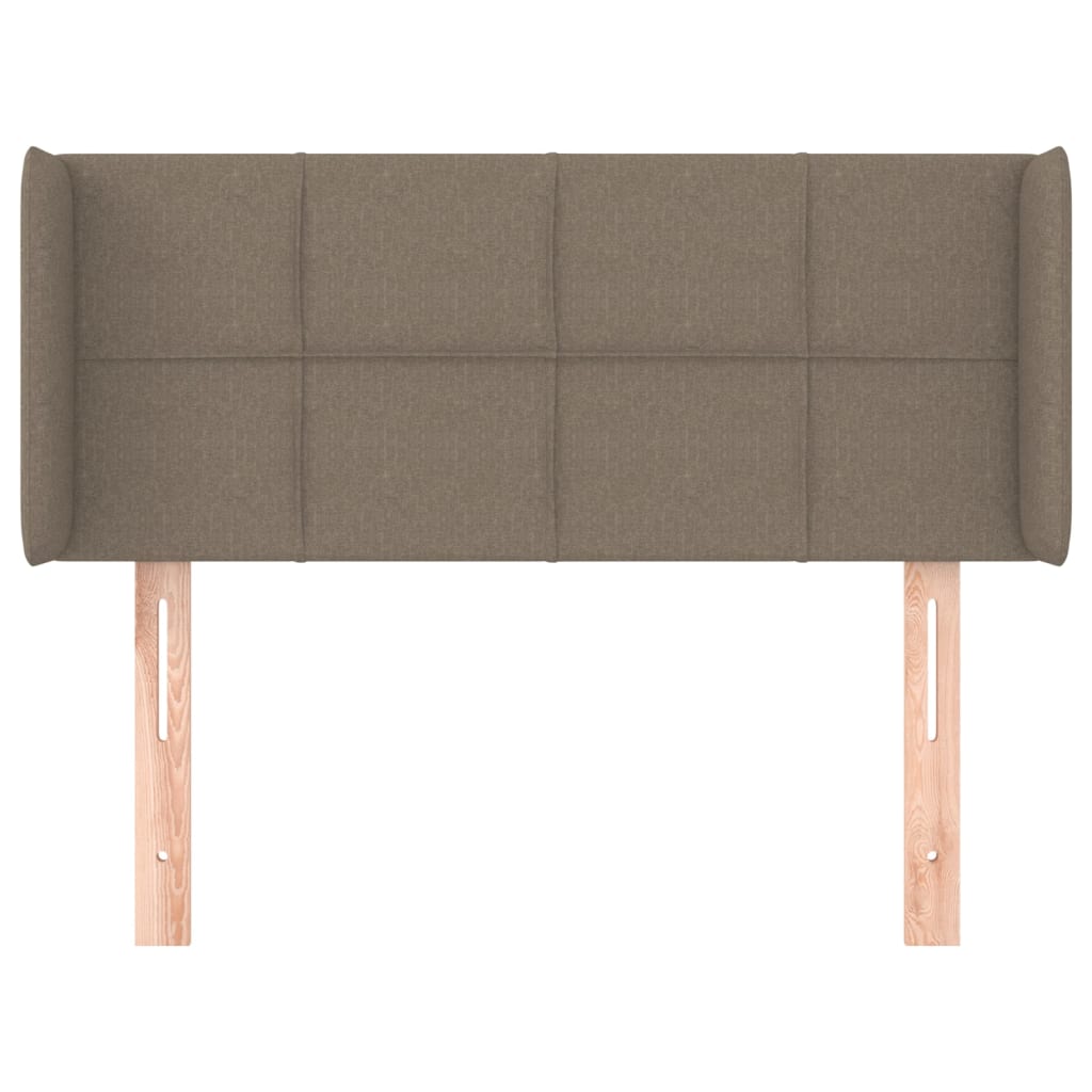Kopfteil mit Ohren Taupe 83x16x78/88 cm Stoff