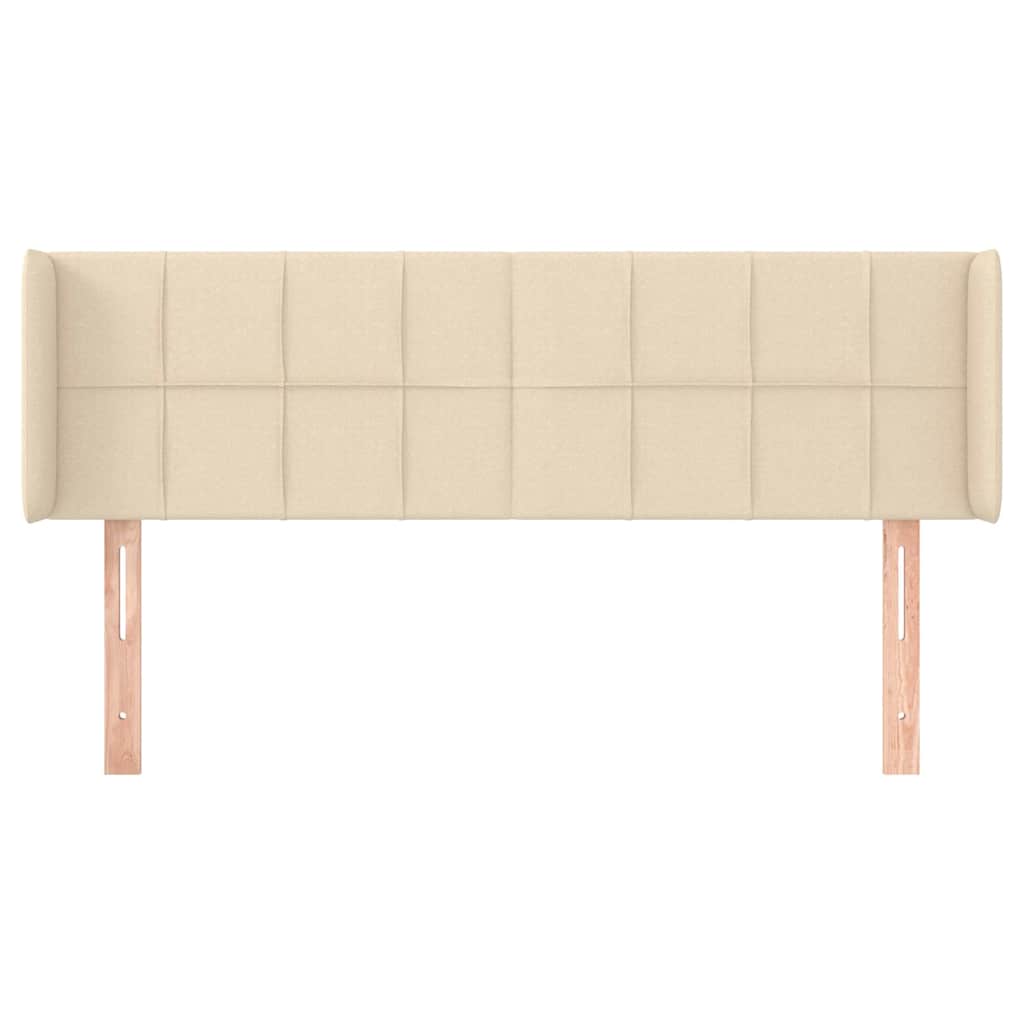 Kopfteil mit Ohren Creme 147x16x78/88 cm Stoff