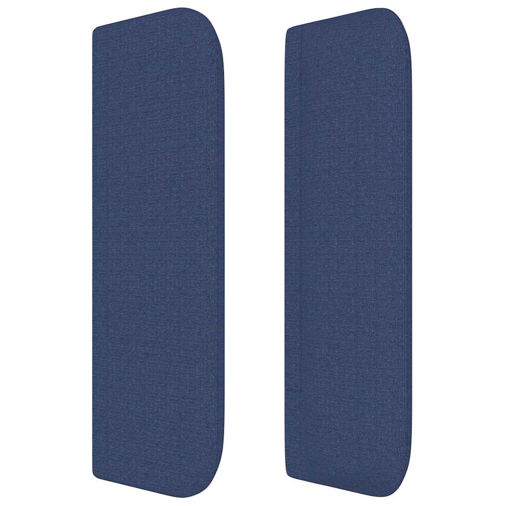Kopfteil mit Ohren Blau 83x16x78/88 cm Stoff