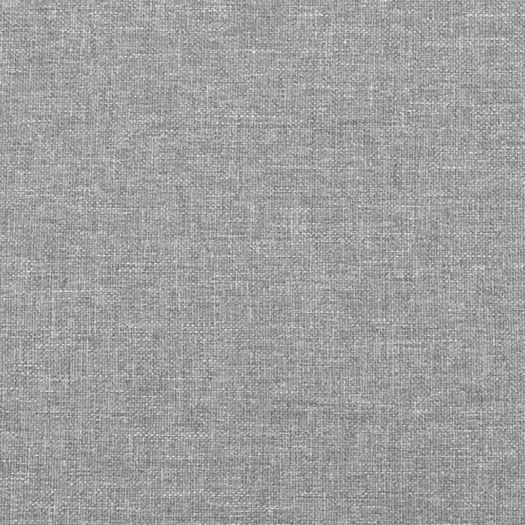 Kopfteil mit Ohren Hellgrau 103x16x78/88 cm Stoff