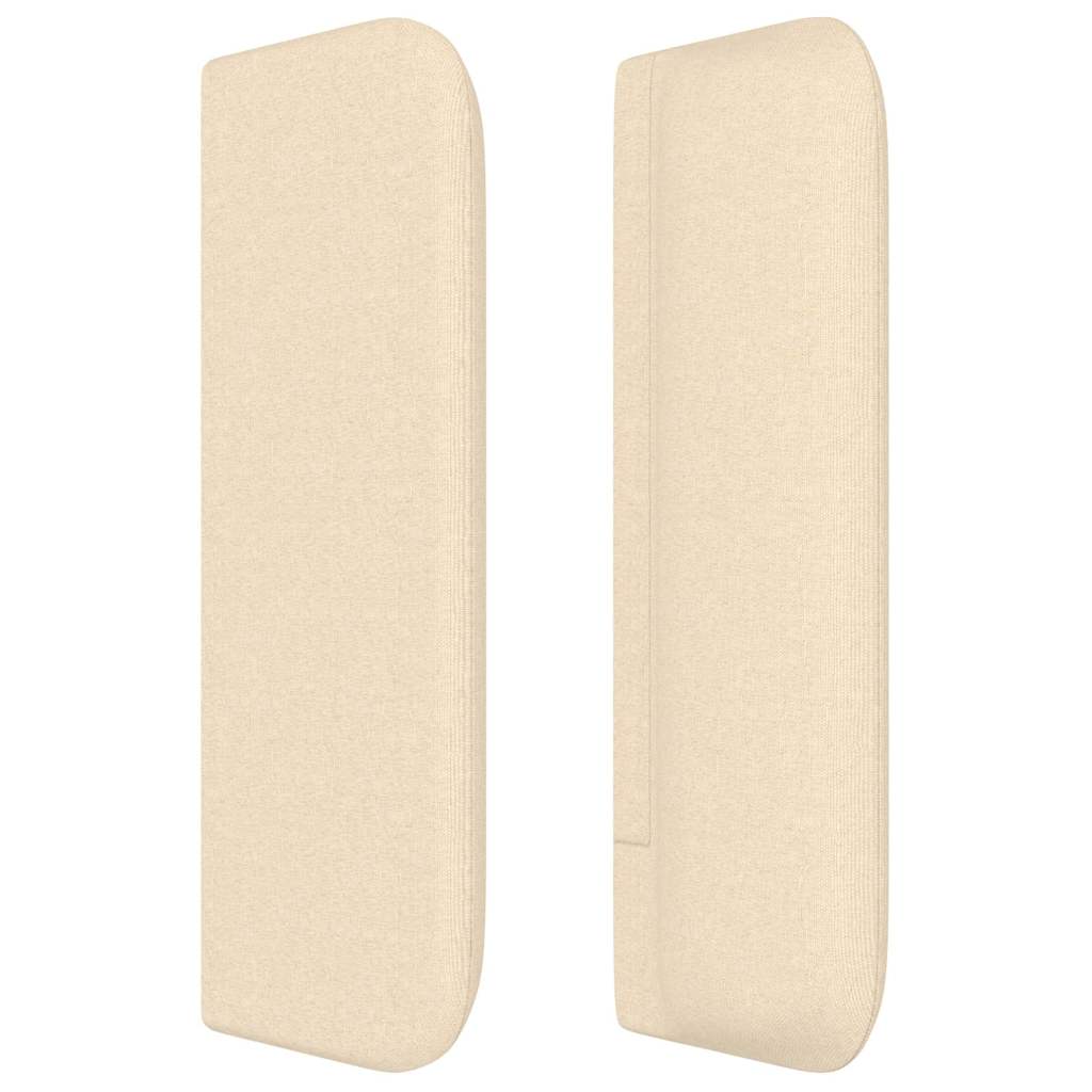 Kopfteil mit Ohren Creme 93x16x78/88 cm Stoff
