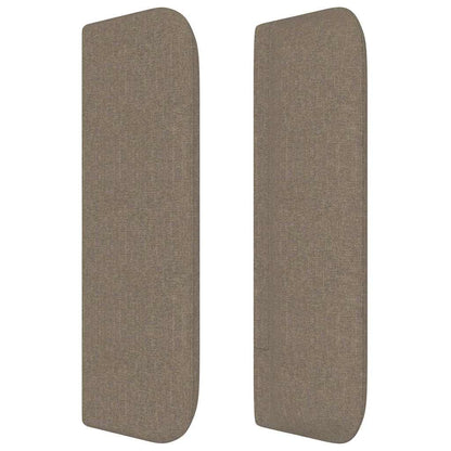 Kopfteil mit Ohren Taupe 183x16x78/88 cm Stoff