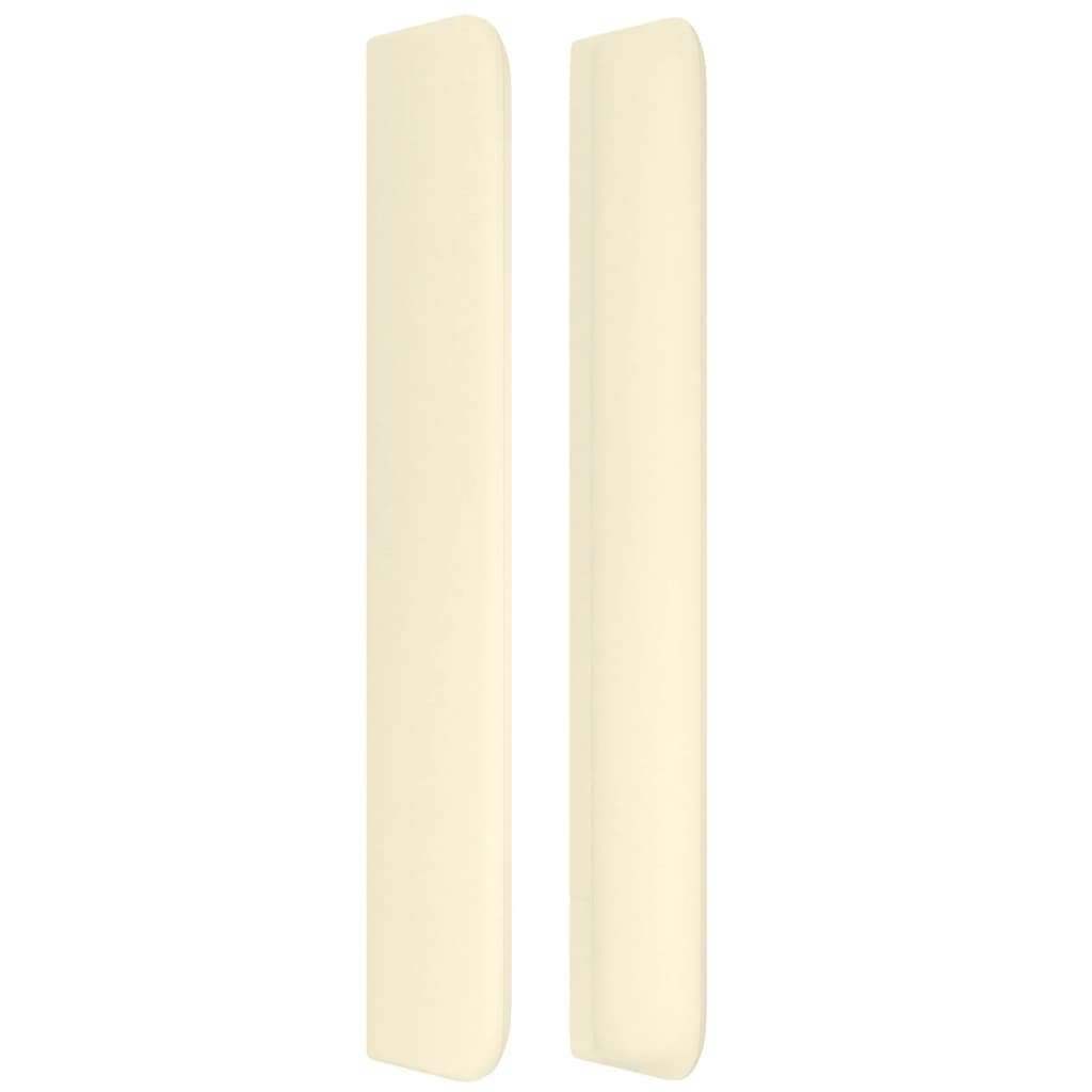 Kopfteil mit Ohren Creme 83x16x118/128 cm Kunstleder