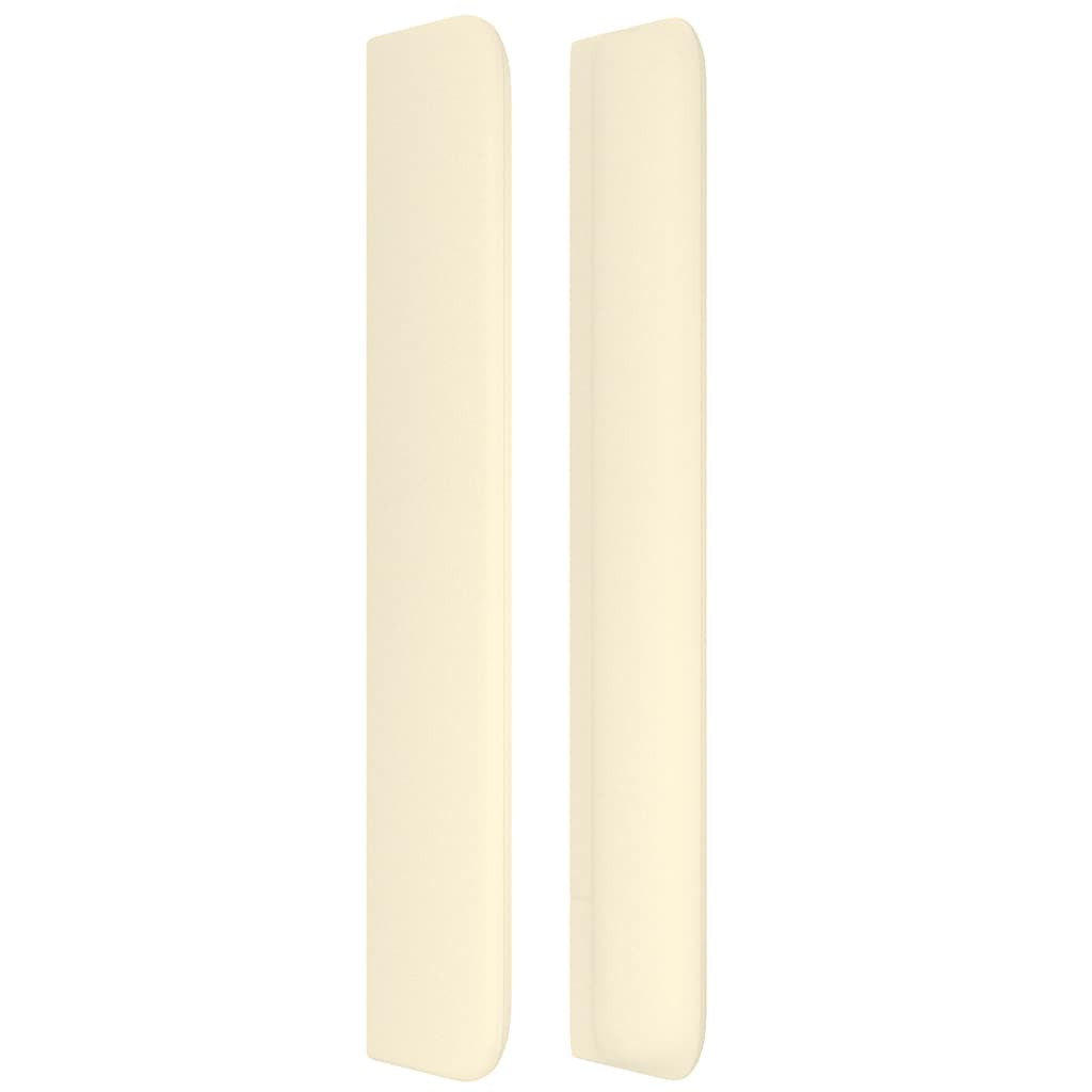 Kopfteil mit Ohren Creme 103x16x118/128 cm Kunstleder