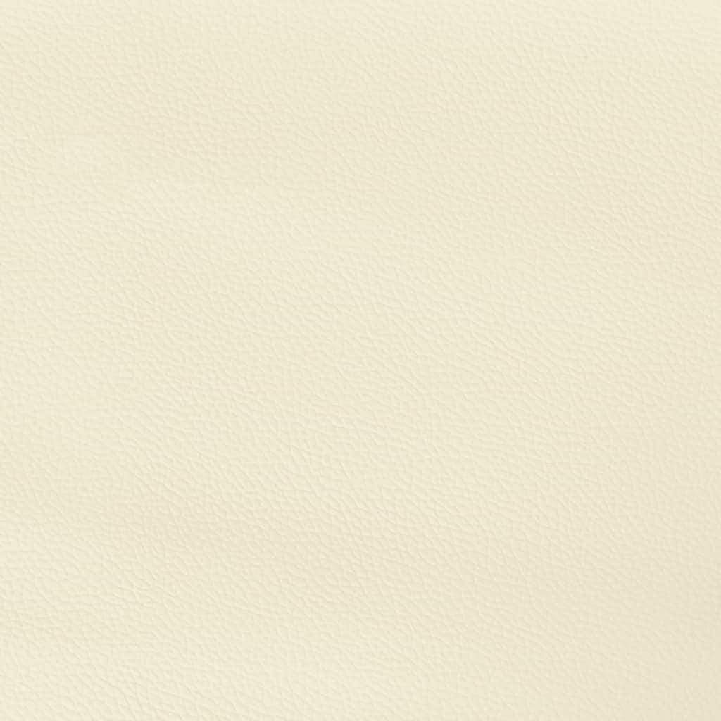Kopfteil mit Ohren Creme 103x16x118/128 cm Kunstleder