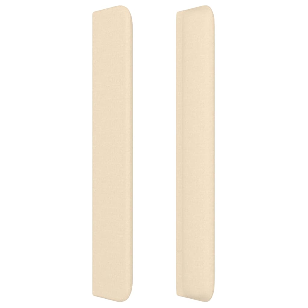 Kopfteil mit Ohren Creme 103x16x118/128 cm Stoff