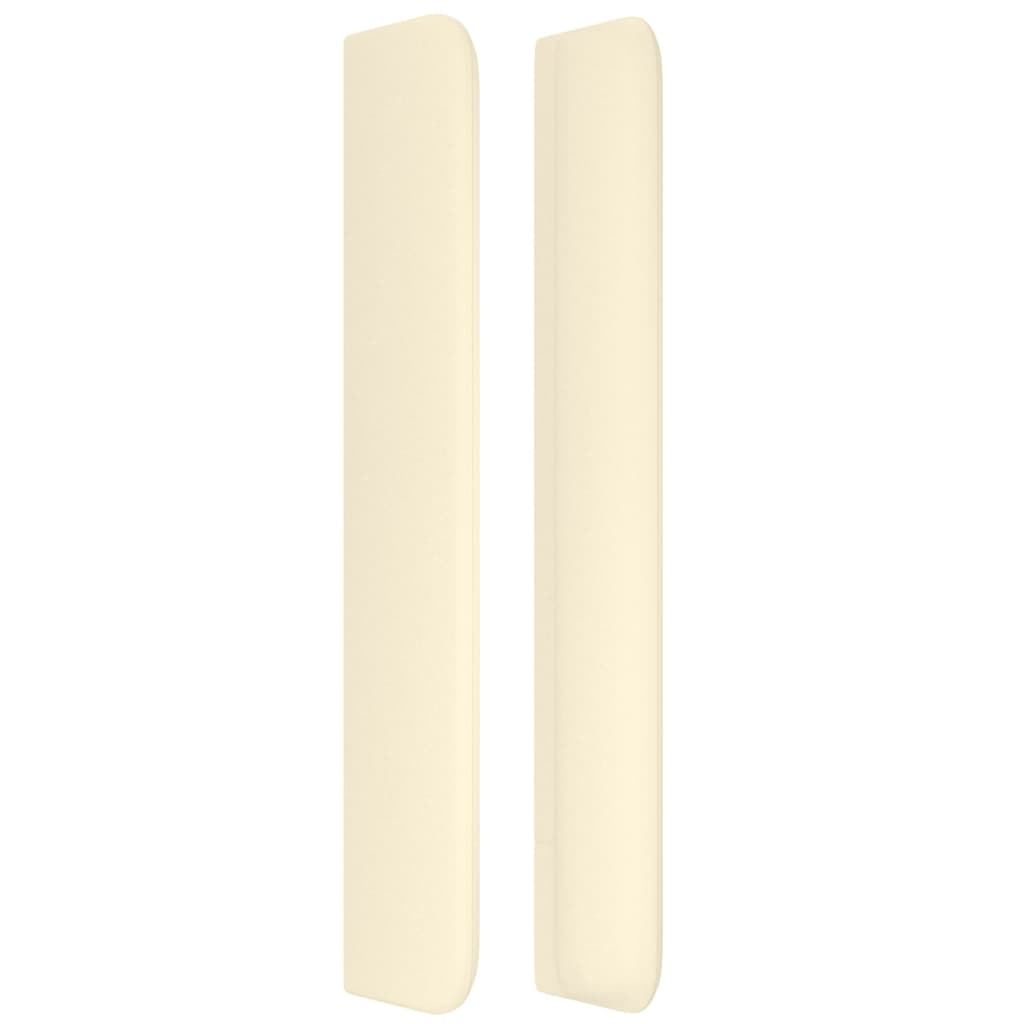 Kopfteil mit Ohren Creme 103x16x118/128 cm Kunstleder