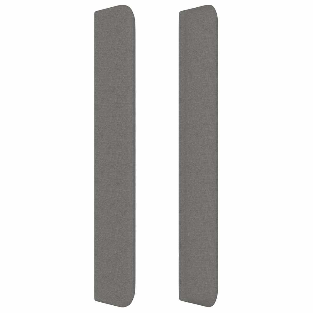 Kopfteil mit Ohren Dunkelgrau 147x16x118/128 cm Stoff