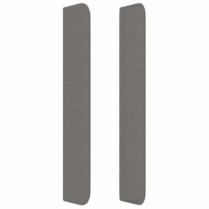 Kopfteil mit Ohren Dunkelgrau 83x16x118/128 cm Stoff