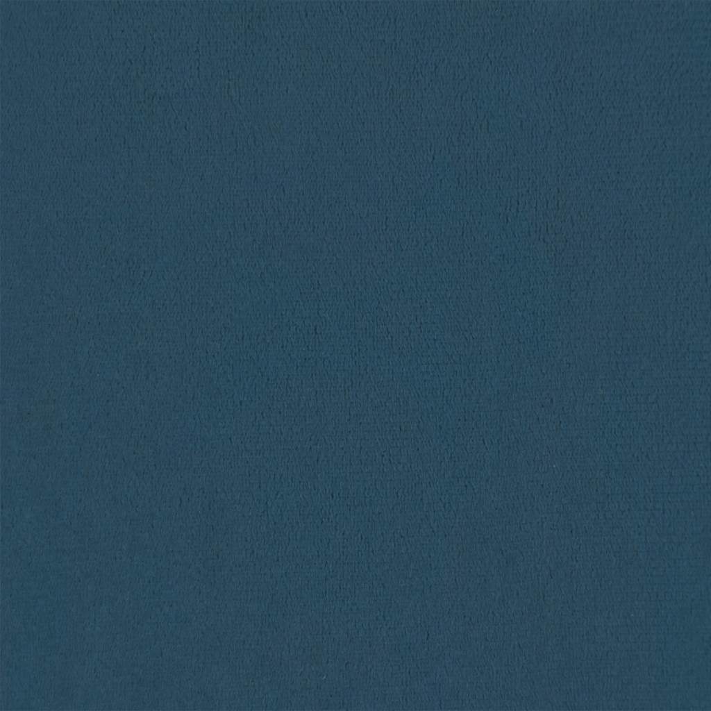 LED Kopfteil Dunkelblau 144x5x78/88 cm Samt