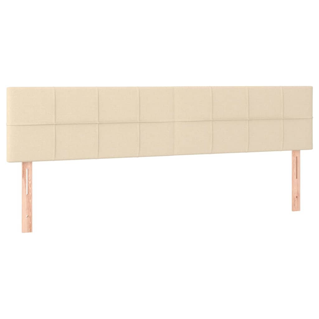 LED Kopfteil Creme 180x5x78/88 cm Stoff