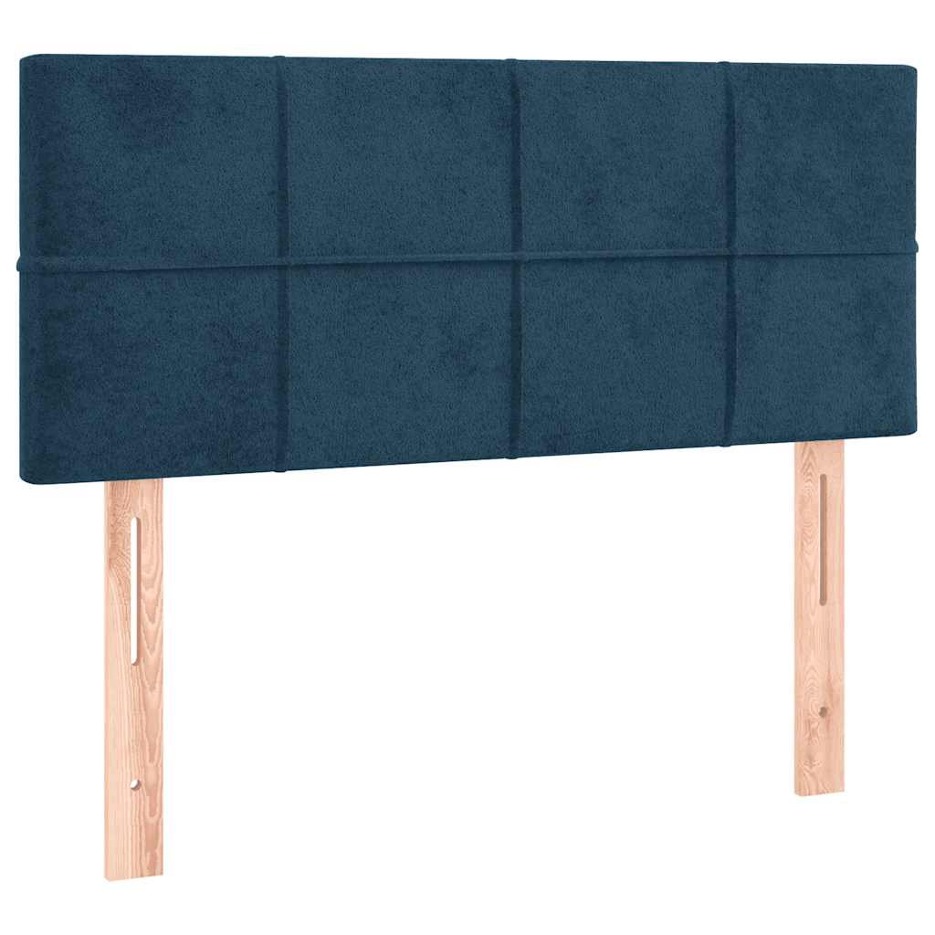 LED Kopfteil Dunkelblau 80x5x78/88 cm Samt
