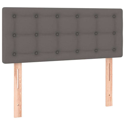 LED Kopfteil Grau 90x5x78/88 cm Kunstleder