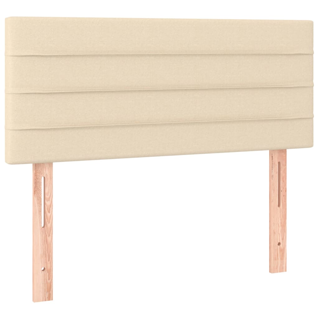 LED Kopfteil Creme 80x5x78/88 cm Stoff