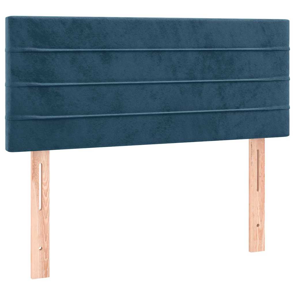 LED Kopfteil Dunkelblau 90x5x78/88 cm Samt