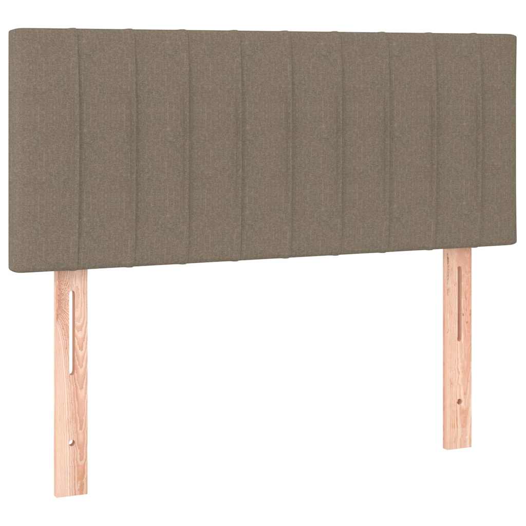 LED Kopfteil Taupe 90x5x78/88 cm Stoff
