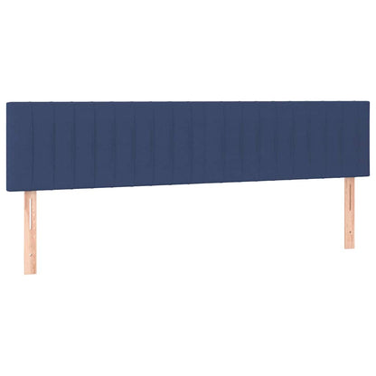 LED Kopfteil Blau 160x5x78/88 cm Stoff