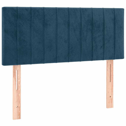 LED Kopfteil Dunkelblau 80x5x78/88 cm Samt
