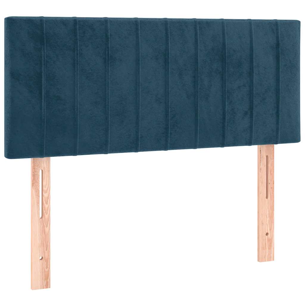 LED Kopfteil Dunkelblau 80x5x78/88 cm Samt