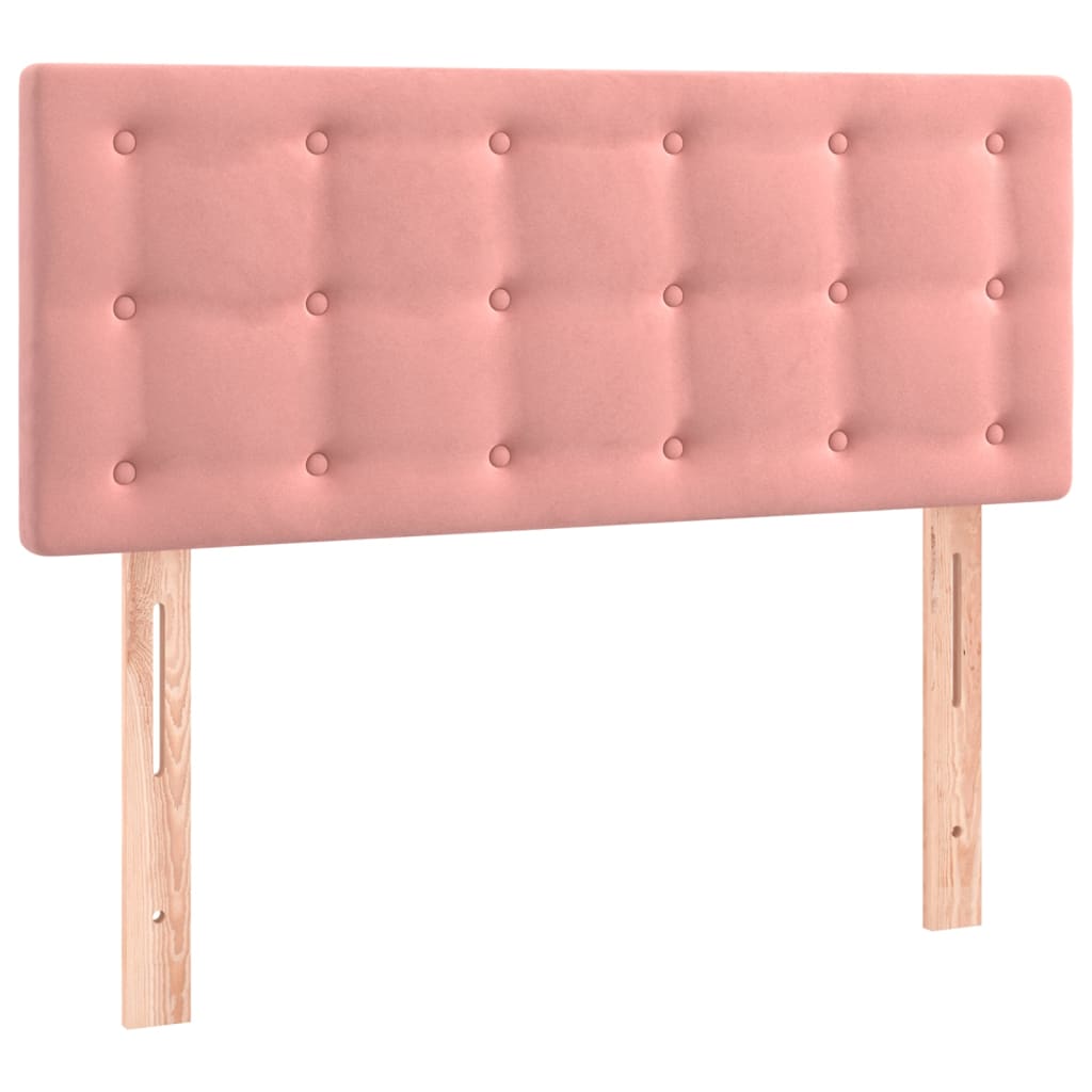 LED Kopfteil Rosa 90x5x78/88 cm Samt