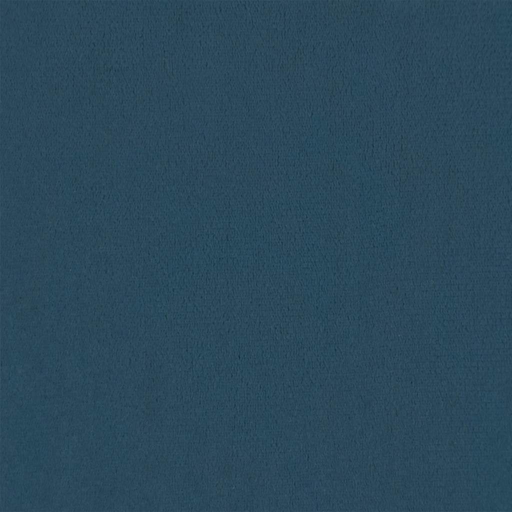 LED Kopfteil Dunkelblau 100x5x118/128 cm Samt