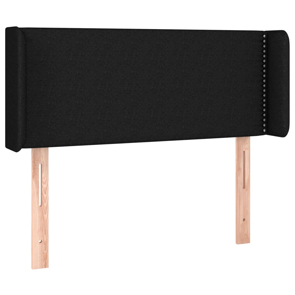 LED Kopfteil Schwarz 103x16x78/88 cm Stoff
