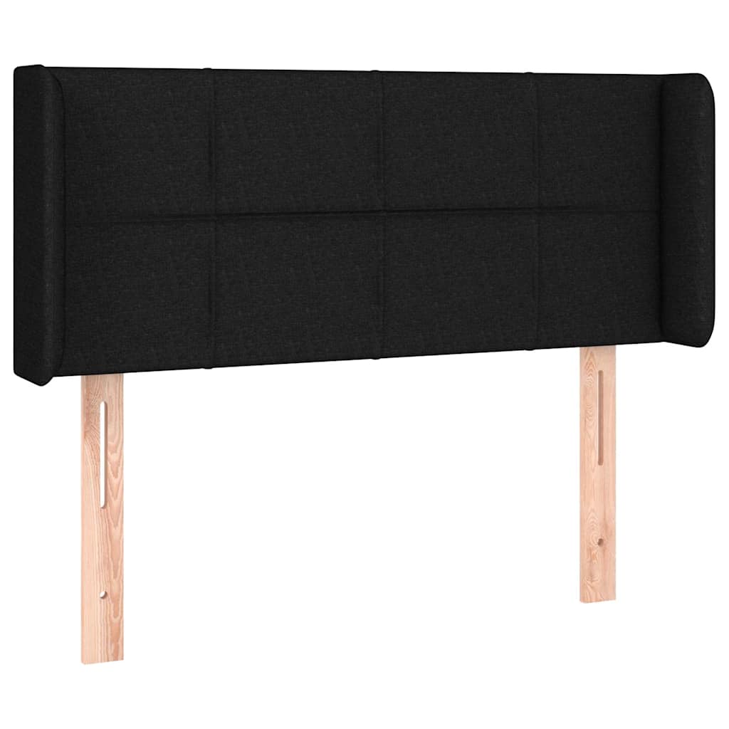 LED Kopfteil Schwarz 93x16x78/88 cm Stoff