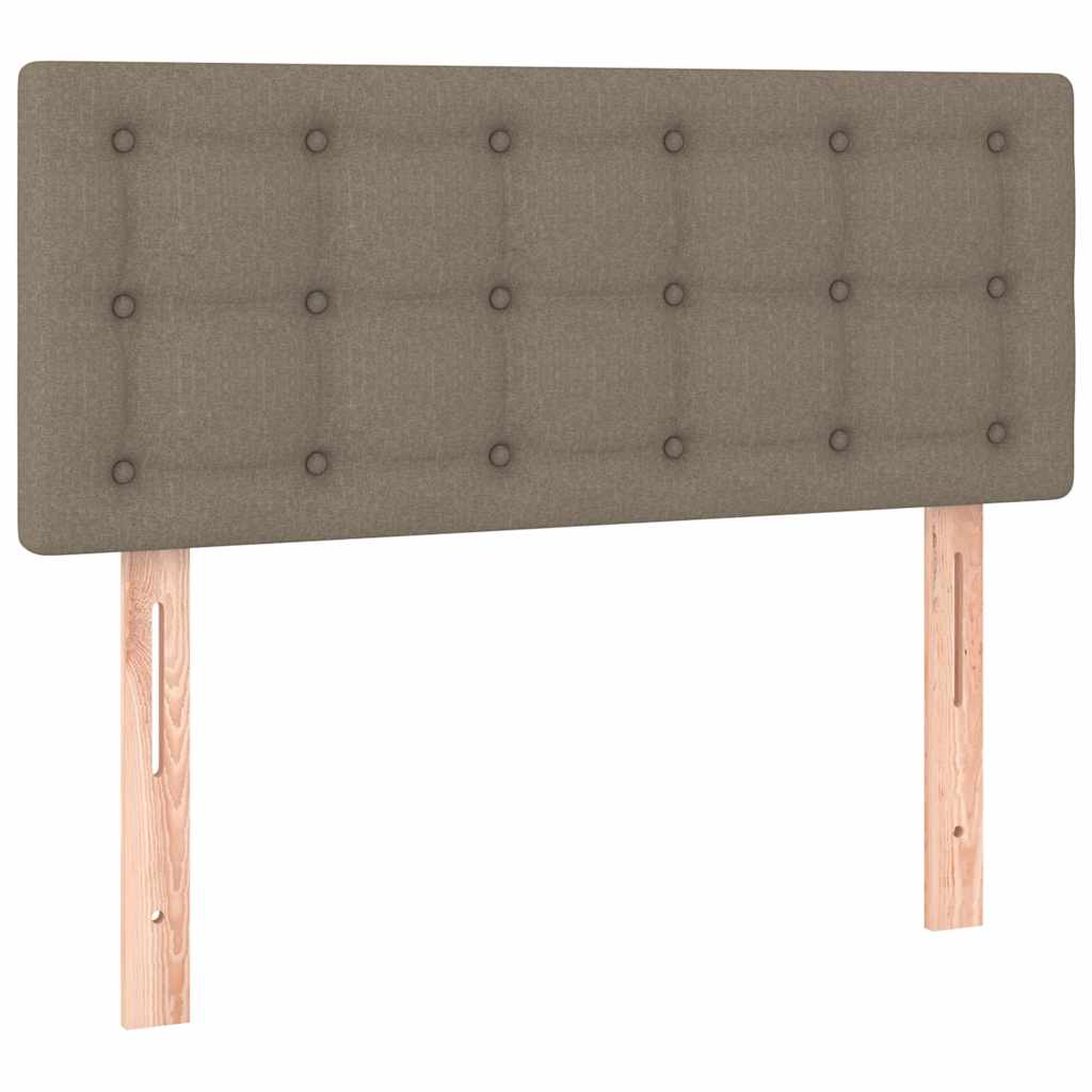 Boxspringbett mit Matratze Taupe 80x200 cm Stoff