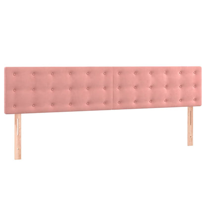 Boxspringbett mit Matratze Rosa 160x200 cm Samt