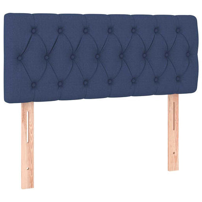 Boxspringbett mit Matratze Blau 90x200 cm Stoff