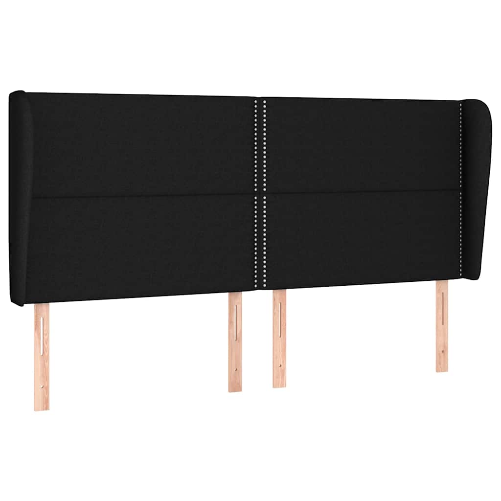 Boxspringbett mit Matratze Schwarz 200x200 cm Stoff