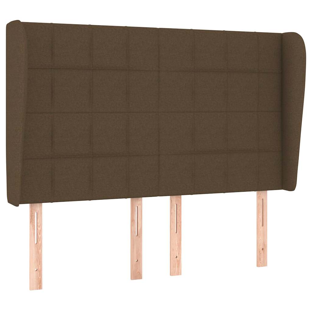 Boxspringbett mit Matratze Dunkelbraun 140x200 cm Stoff