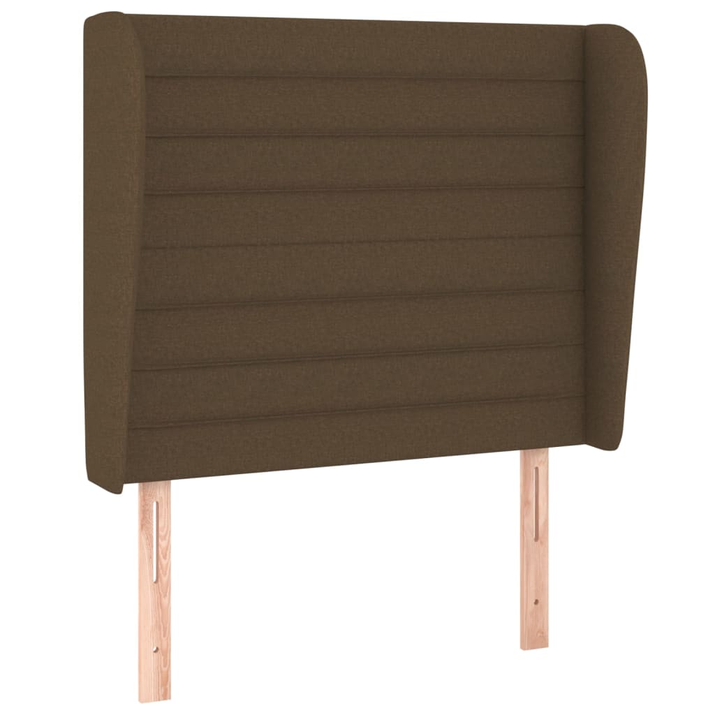 Boxspringbett mit Matratze Dunkelbraun 90x190 cm Stoff