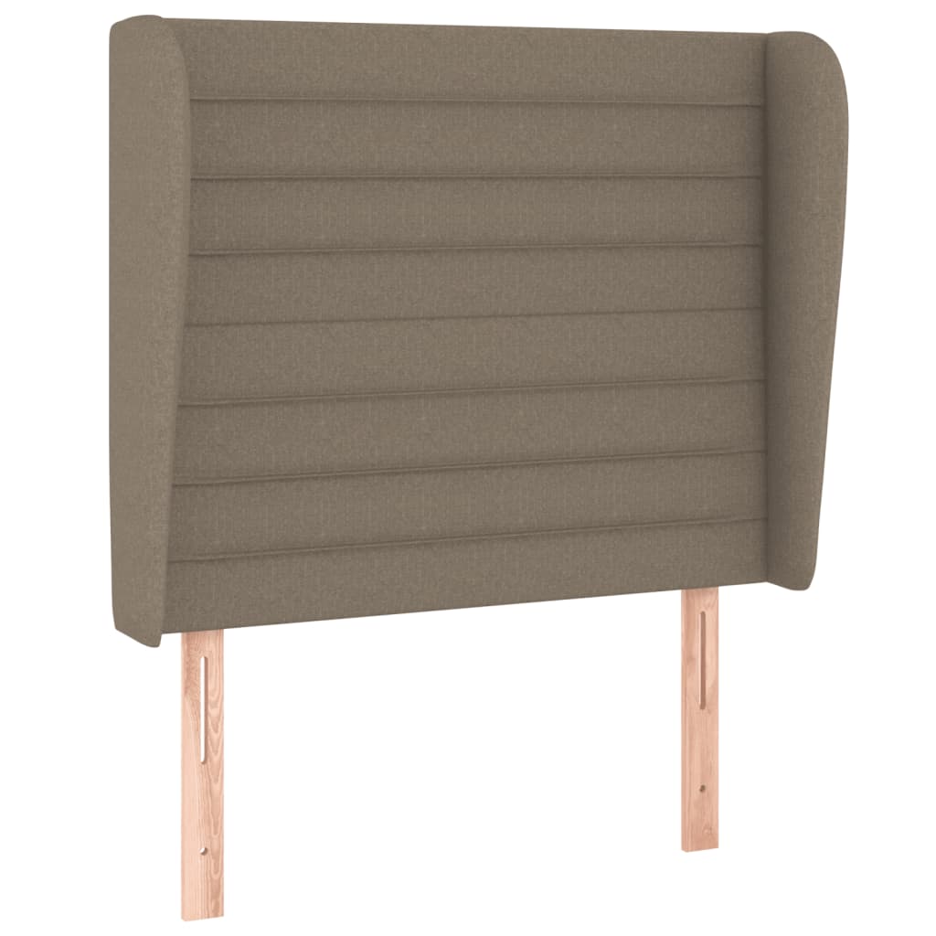 Boxspringbett mit Matratze Taupe 90x190 cm Stoff