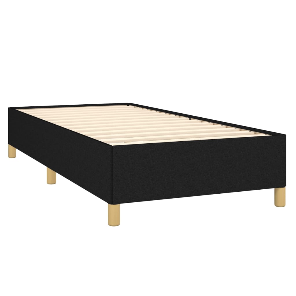 Boxspringbett mit Matratze Schwarz 90x190 cm Stoff